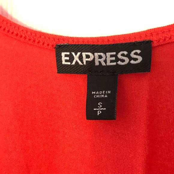 Express sequined red and silver tank top - Picture 2 of 2